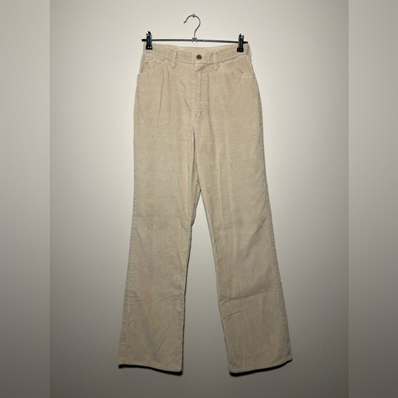 Vintage Tan Wrangler Corduroy High Rise Pants - Picture 1 of 10